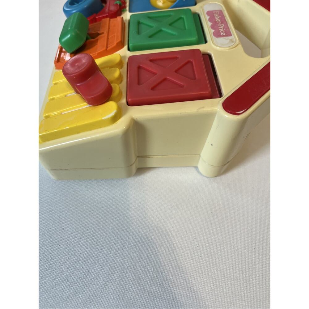 Fisher-Price 1993 Vintage Pop-Up Barn Farm Animals Tractor Baby Activity Toy - Picture 8 of 9